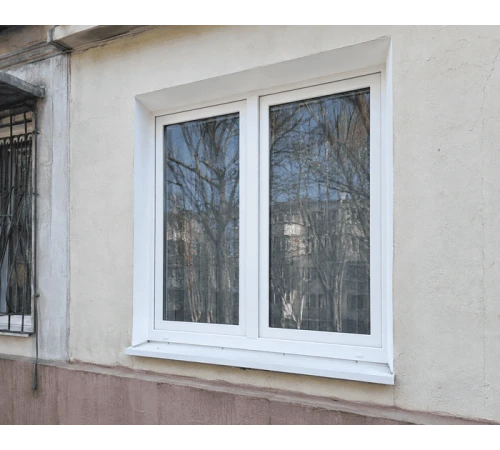 Металлопластиковое окно WDS 76MD двустворчатое с поворотно-откидной створкой 1200 x 1400 мм