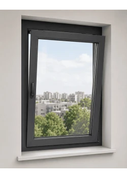 Металлопластиковое окно Veka Softline 76 одностворчатое поворотно-откидное ламинированное 1300×1100 мм