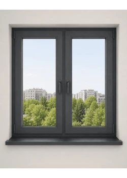 Металлопластиковое окно REHAU Euro 70 2-створчатое поворотно-откидное ламинированное 1300×1400 мм