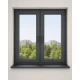 Металлопластиковое окно REHAU Euro 70 2-створчатое поворотно-откидное ламинированное 1300×1400 мм