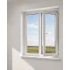 Металлопластиковое окно Veka Softline 82 двустворчатое с поворотно-откидной створкой 1200 x 1400 мм