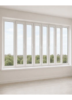 Панорамные металлопластиковые окна WDS 7S 3400x2150 мм