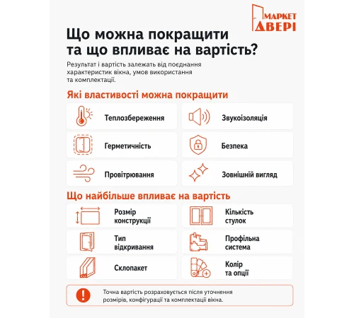 Металлопластиковое окно WDS 7S четырехстворчатое с двумя поворотно-откидными створками 2900x1500 мм