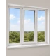 Металлопластиковое окно Veka Softline трёхстворчатое с поворотно-откидной створкой 2200x1100 мм