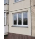Металлопластиковое окно WDS 5S трёхстворчатое с поворотно-откидной створкой 2200x1700 мм