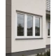 Металлопластиковое окно Rehau Synego трёхстворчатое с поворотно-откидной створкой 1900 x 1300 мм
