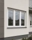 Металлопластиковое окно Rehau Euro 70 трёхстворчатое с поворотно-откидной створкой 2700x1400 мм