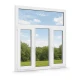 Металлопластиковое окно VEKA Softline 82 трёхстворчатое с фрамугой 2250 x 2100 мм
