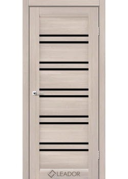 Двери Leador Doors Sicilia монблан Черное стекло