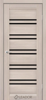 Двери Leador Doors Sicilia монблан Черное стекло