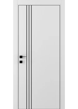 Двері A04 чорний молдинг, ПОЛОТНА 800*2000мм INSIDE, Правий - 1шт + короб+лиштва лицьова Dooris