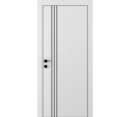 Двери A04 черный молдинг, ПОЛОТНА 800*2000мм INSIDE, Правый - 1шт + короб+наличник лицевой Dooris