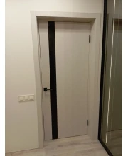 Двері Darumi Doors Plato Line PTL-04 димчастий краст Чорне скло