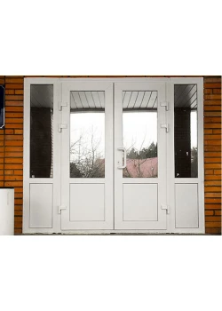 Металлопластиковые входные двери Steko IDEAL2000 с фрамугой 3000 x 2000