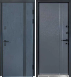 Двері ТЕРМО ХАУС Kale 710/265 Темний антрацит/Вулична антрацит сірий