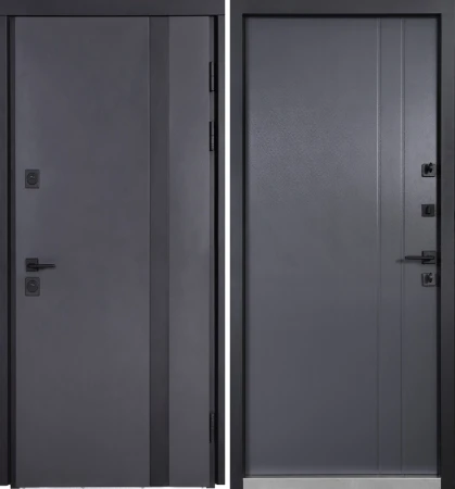 Вхідні Двері Котедж 710/265 Metalic anthracite/Вулична Антрацит сірий