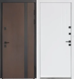 Двері ТЕРМО ХАУС Kale 710/265 Венге темний/Вулична білий атласний