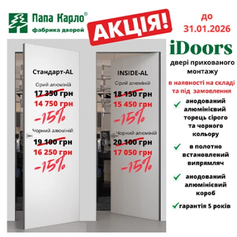 АКЦІЯ від Папа Карло до 31.01.2026