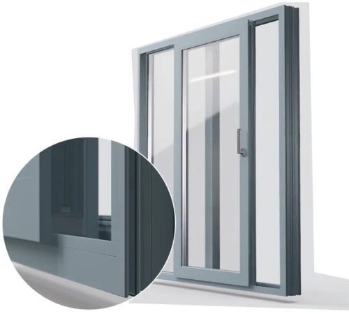 Раздвижные металлопластиковые окна WDS SL 76 1400 x 1200 мм