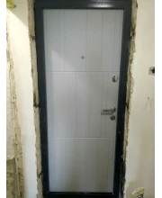 Двері Преміум Арт бетон графіт-бетон крем Qdoors