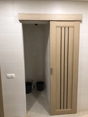 Двери Verona BLK дуб мокко Leador