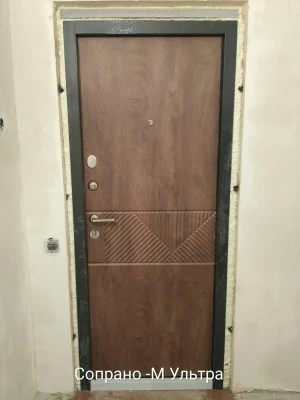 Двери Сопрано-М спил дерева коньячный Qdoors