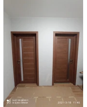 Двері Darumi Doors Bordo горіх роял сатин білий