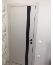Двері Darumi Doors Plato Line PTL-04 дуб ольс Чорне скло