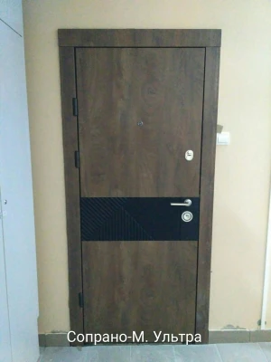 Двери Сопрано-М спил дерева коньячный Qdoors