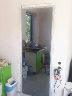 Двери Зеркало серебро Скрытого монтажа