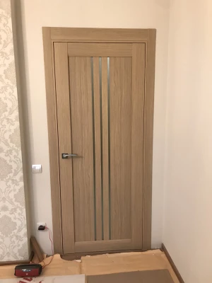 Двери Verona BLK дуб мокко Leador