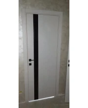 Двері Darumi Doors Plato Line PTL-04 димчастий краст Чорне скло