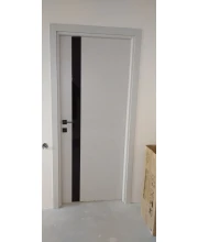 Двері Darumi Doors Plato Line PTL-04 димчастий краст Чорне скло