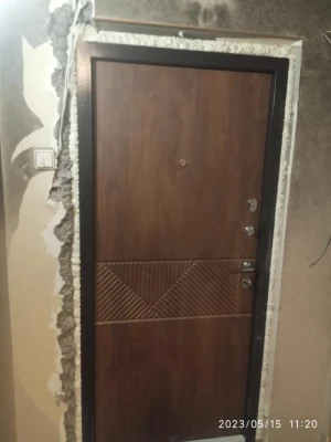 Двери Сопрано-М спил дерева коньячный Qdoors