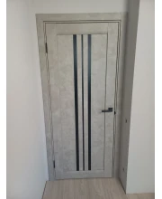 Двері Darumi Doors Stella сірий бетон сатин білий