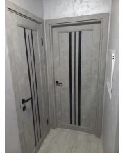 Двері Darumi Doors Stella сірий бетон сатин білий