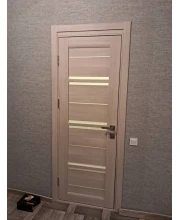 Двери Leador Doors Malta монблан Черное стекло