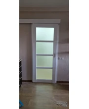 Двери Darumi Doors Avant белый матовый сатин бронза