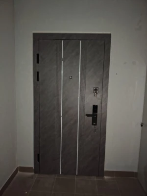 Двері ТЕРМО ЕЛЕКТРО (квадро) Kale 590/гладка Зріз каменю/Білий матовий гладкий Булат