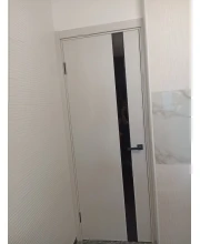 Двері Darumi Doors Plato Line PTL-04 дуб ольс Чорне скло