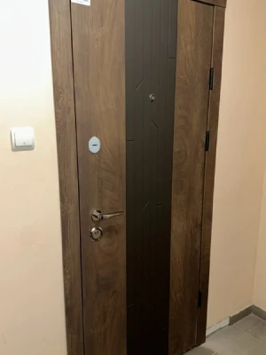 Вхідні Двері Преміум Люксор спил дерева кон'ячний Qdoors