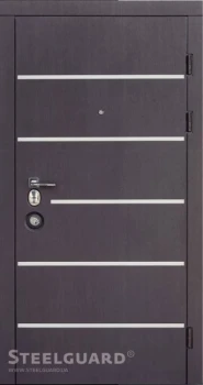 Двери AV-5 (Венге темный-Белый шелк) Steelguard