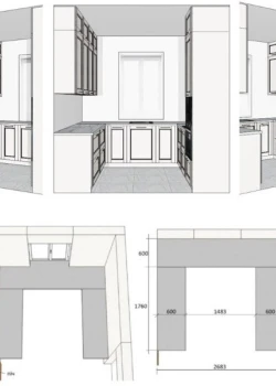 П-подібна кухня на замовлення Білий Сніг №399 13.03.2026