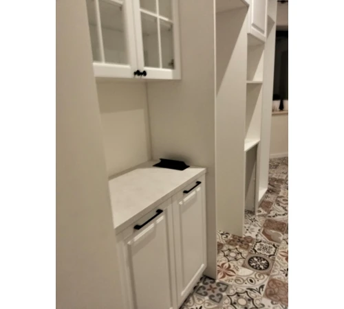 Угловая кухня на заказ крашеный МДФ RAL 9003 267