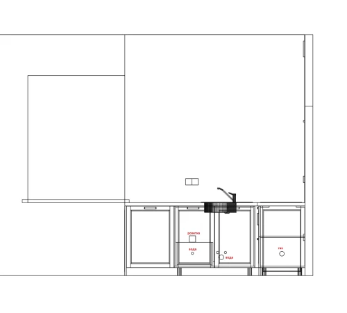 Угловая кухня на заказ крашеный МДФ RAL 9003 267