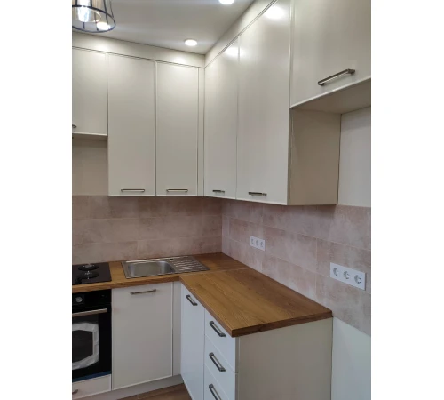 Кутова кухня на замовлення фарбований МДФ Біла №69 08.07.2024