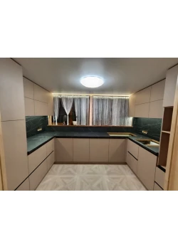 П-образная кухня на заказ Кашемир №97 16.06.2025