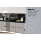 Модульная кухня 3,6 м прямая Белый, Металлик Хай-тек Komfortmebli
