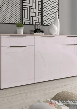 Великий комод Комфорт Flex 1.5 м МДФ фасад Оксамит бежевий для косметики