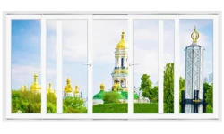 Металлопластиковые двери WDS 7S Раздвижные на паралельно-сдвижной системе №3